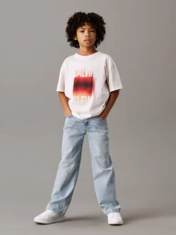 Calvin Klein Grafik-Logo-T-Shirt mit Farbverlauf^Kinder T-shirts|Kleidung