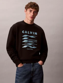 Calvin Klein Grafisches Logo-Sweatshirt^Herren Hoodies & Sweatshirts