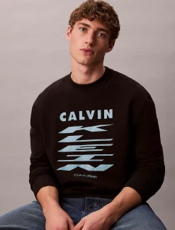 Calvin Klein Grafisches Logo-Sweatshirt^Herren Hoodies & Sweatshirts