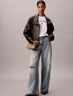 Calvin Klein Gravierte Crossbody Bag mit langem Reißverschluss^Damen Umhängetaschen|Taschen