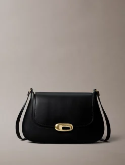 Calvin Klein Gravierte mittelgroße Crossbody Bag mit Klappe^Damen Umhängetaschen|Taschen