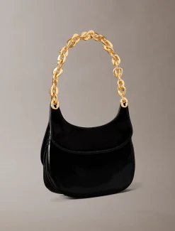 Calvin Klein Gravierte Umhängetasche mit Kettenriemen^Damen SchultertaschenFrisch Eingetroffen|Taschen