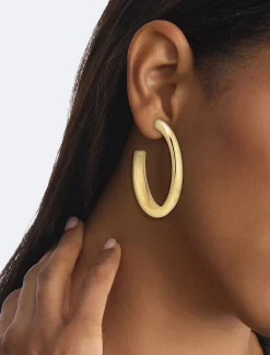 Calvin Klein Große, geformte Kreolen^Damen Uhren & Schmuck