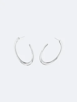 Calvin Klein Große, geformte Kreolen^Damen Uhren & Schmuck