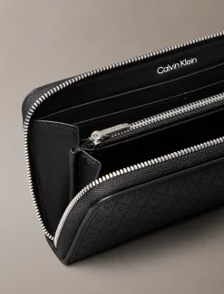 Calvin Klein Großes Lederportemonnaie mit Rundum-Reißverschluss^Damen Geldbörsen & Etuis