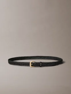 Calvin Klein Gürtel aus geflochtenem Leder mit auffälliger Schnalle^Damen Gürtel
