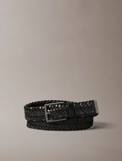 Calvin Klein Gürtel aus geflochtenem Vollnarbenleder^Herren Gürtel
