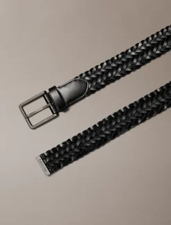 Calvin Klein Gürtel aus geflochtenem Vollnarbenleder^Herren Gürtel