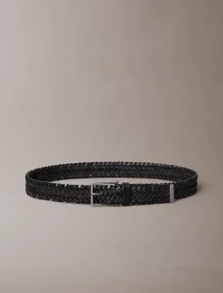 Calvin Klein Gürtel aus geflochtenem Vollnarbenleder^Herren Gürtel