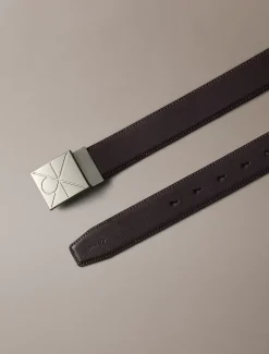 Calvin Klein Gürtel aus Saffiano-Leder mit Emblem-Logo^Herren Gürtel