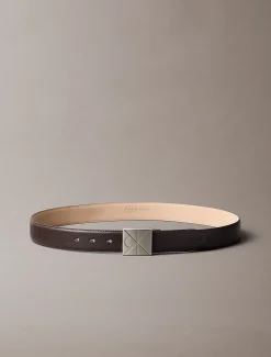 Calvin Klein Gürtel aus Saffiano-Leder mit Emblem-Logo^Herren Gürtel