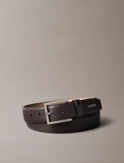 Calvin Klein Gürtel aus strukturiertem Vollnarbenleder^Herren Gürtel