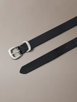 Calvin Klein Gürtel aus Vollnarbenleder mit auffälliger Schnalle^Damen Gürtel