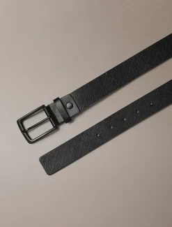 Calvin Klein Gürtel aus Vollnarbenleder mit Logo-Emblem^Herren Gürtel