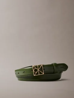 Calvin Klein Gürtel aus Vollnarbenleder mit Logo-Emblem^Damen Gürtel