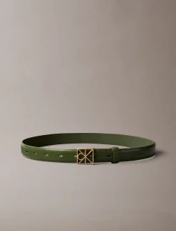 Calvin Klein Gürtel aus Vollnarbenleder mit Logo-Emblem^Damen Gürtel