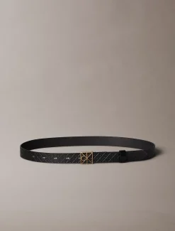 Calvin Klein Gürtel aus Vollnarbenleder mit Logo-Emblem^Damen Gürtel