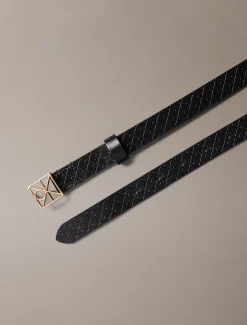 Calvin Klein Gürtel aus Vollnarbenleder mit Logo-Emblem^Damen Gürtel