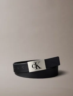 Calvin Klein Gürtel aus Vollnarbenleder mit Logo und Koppelschnalle^Herren Gürtel