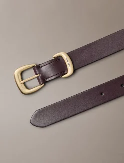 Calvin Klein Gürtel aus Vollnarbenleder mit auffälliger Schnalle^Damen Gürtel