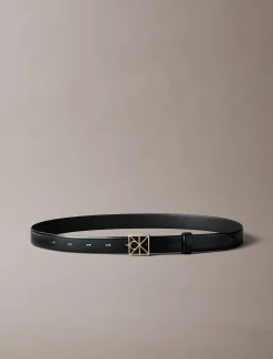 Calvin Klein Gürtel aus Vollnarbenleder mit Logo-Emblem^Damen Gürtel