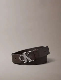 Calvin Klein Gürtel aus Vollnarbenleder mit Logo und Koppelschnalle^Herren Gürtel