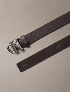 Calvin Klein Gürtel aus Vollnarbenleder mit Logo und Koppelschnalle^Herren Gürtel