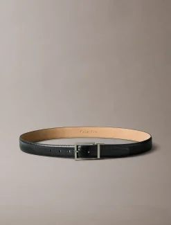 Calvin Klein Gürtel mit Kroko-Prägung und quadratischer Schnalle^Herren Gürtel