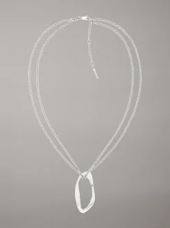 Calvin Klein Halskette mit organisch geformtem Anhänger^Damen Uhren & Schmuck