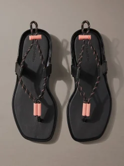 Calvin Klein Harper - Zehentrenner-Sandalen mit Seilriemen^Damen Slippers|SandalenFrisch Eingetroffen