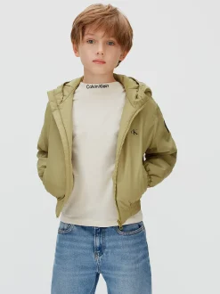 Calvin Klein Harrington-Jacke mit Kapuze^Kinder Jacken & MäntelFrisch Eingetroffen|Kleidung