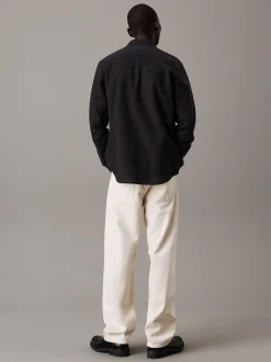 Calvin Klein Hemd aus Baumwolle und Leinen^Herren Hemden & Poloshirts