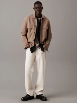 Calvin Klein Hemd aus Baumwolle und Leinen^Herren Hemden & Poloshirts