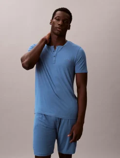 Calvin Klein Henley Pyjama T-Shirt - Ultra Soft Modal^Herren Nachtwäsche & LoungewearFrisch Eingetroffen