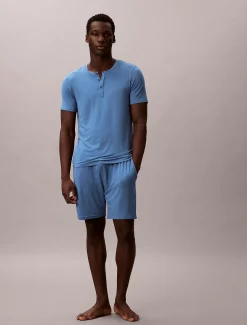 Calvin Klein Henley Pyjama T-Shirt - Ultra Soft Modal^Herren Nachtwäsche & LoungewearFrisch Eingetroffen