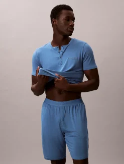 Calvin Klein Henley Pyjama T-Shirt - Ultra Soft Modal^Herren Nachtwäsche & LoungewearFrisch Eingetroffen