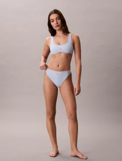 Calvin Klein High Leg Bikinihose – CK Monogram^Damen BademodeFrisch Eingetroffen