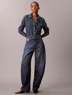 Calvin Klein High Rise Barrel Jeans^Damen High Rise Skinny|Mom Jeans