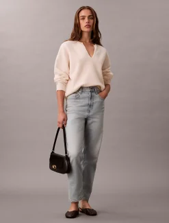 Calvin Klein High Rise Tapered Jeans^Damen High Rise Skinny|Mom Jeans