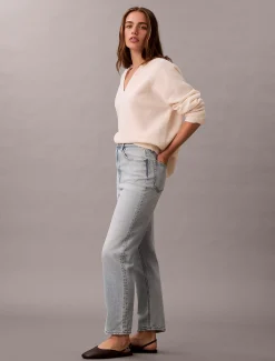 Calvin Klein High Rise Tapered Jeans^Damen High Rise Skinny|Mom Jeans