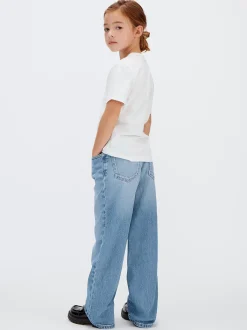 Calvin Klein High Rise Wide Leg Jeans^Kinder Hosen & Shorts|Kleidung