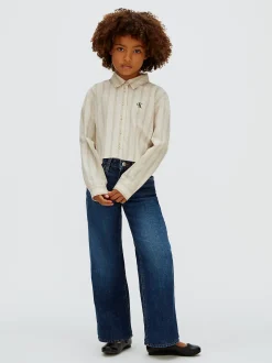 Calvin Klein High Rise Wide Leg Jeans^Kinder Hosen & Shorts|Jeans