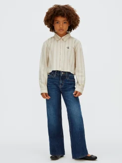 Calvin Klein High Rise Wide Leg Jeans^Kinder Hosen & Shorts|Jeans