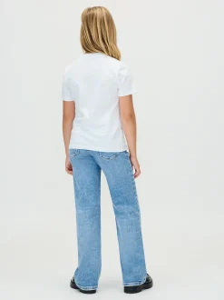 Calvin Klein High Rise Wide Leg Jeans^Kinder Hosen & Shorts|Kleidung