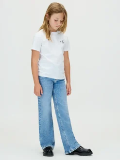 Calvin Klein High Rise Wide Leg Jeans^Kinder Hosen & Shorts|Kleidung