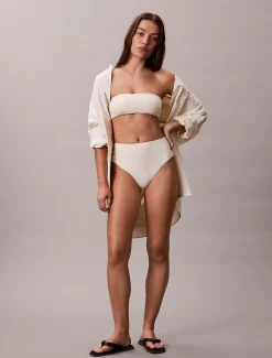 Calvin Klein High Waist Bikinihose – CK Essentials^Damen BademodeFrisch Eingetroffen