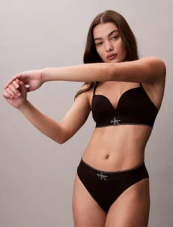 Calvin Klein High Waist Slips - Graphic Monogram Microfibre Stretch^Damen Unterhosen