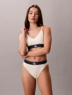 Calvin Klein High Waist Slips - Graphic Monogram Microfibre Stretch^Damen Unterhosen