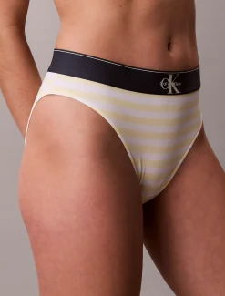 Calvin Klein High Waist Slips - Graphic Monogram Microfibre Stretch^Damen Unterhosen