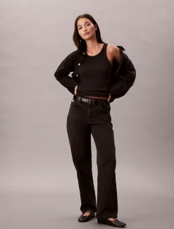 Calvin Klein High-Rise Straight Jeans^Damen High Rise Skinny|Mom Jeans